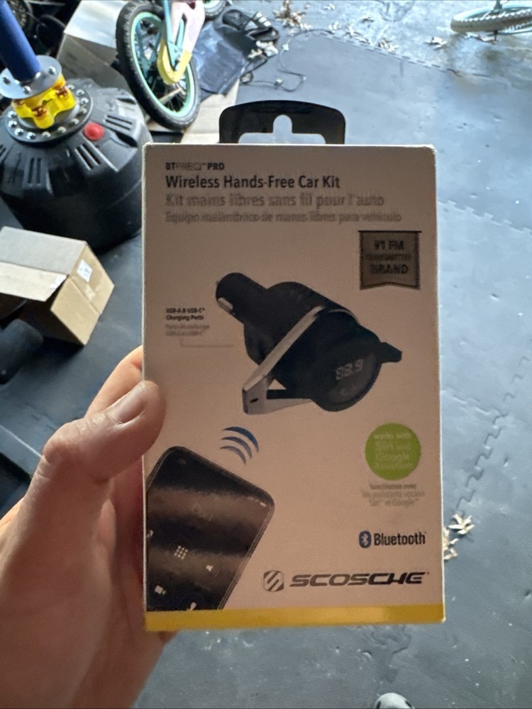 Scosche BTFREQ PRO Wireless Hands-Free Car Kit (BTFMPD3SR-SP)