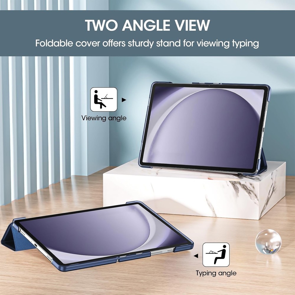 Elegant Hard Shell Tablet Case for 11" Galaxy Tab A11+/A9+ Plus - Translucent