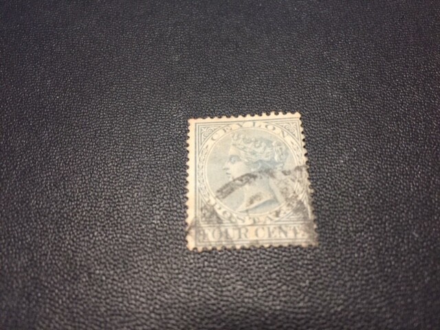 Ceylon stamp 64 used