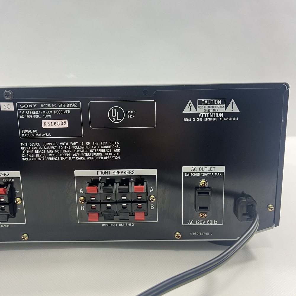 SONY STR-D350Z - Surround Sound Receiver Bundle w/ Remote