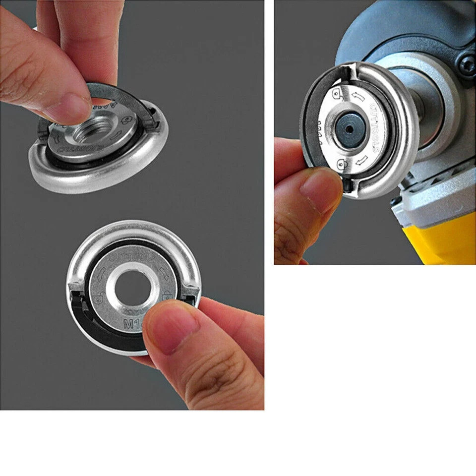 2 pieces M14 quick release heavy duty angle grinder flange nut screw