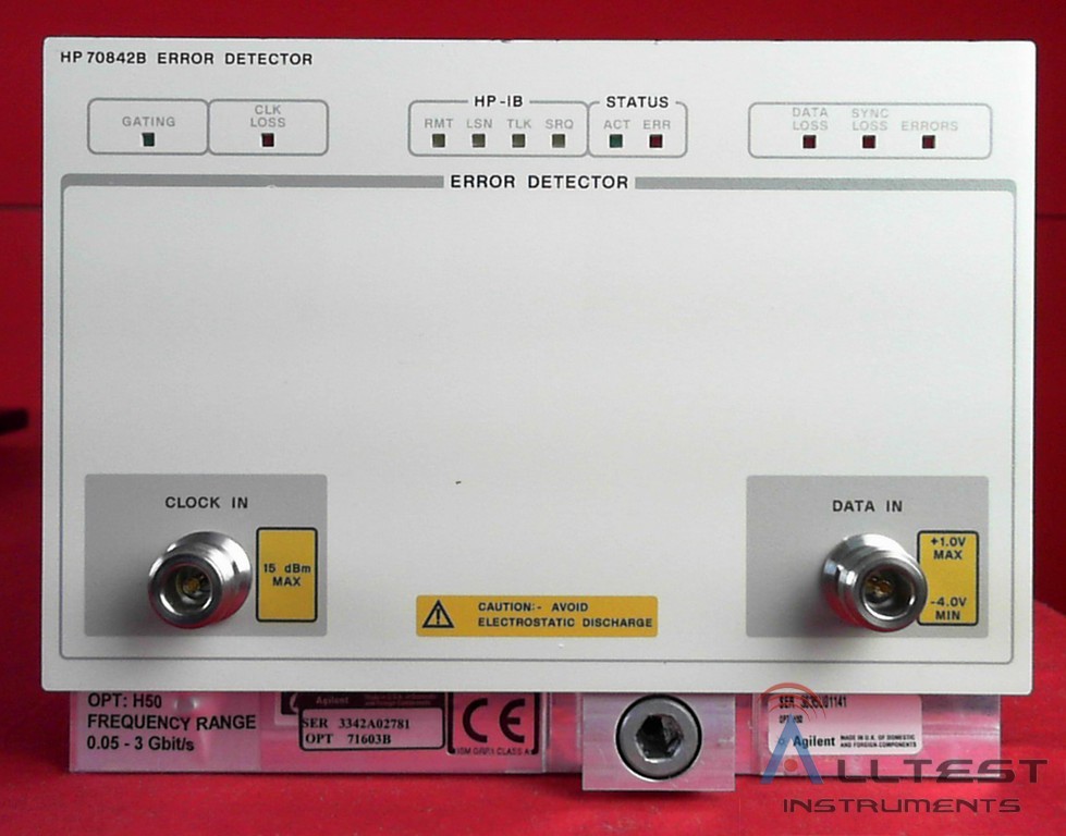 Agilent - Keysight 70842B -H50 Error Detector Module 3342A02781