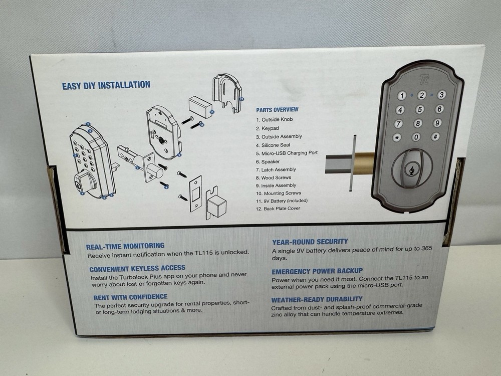 TurboLock Bluetooth-enabled Smartbolt TL115