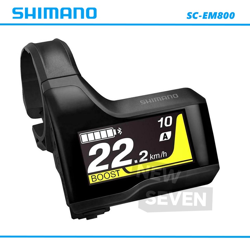 Shimano SC-EM800 E-Bike Display for EP8 System, Includes 35mm Handlebar Clamp