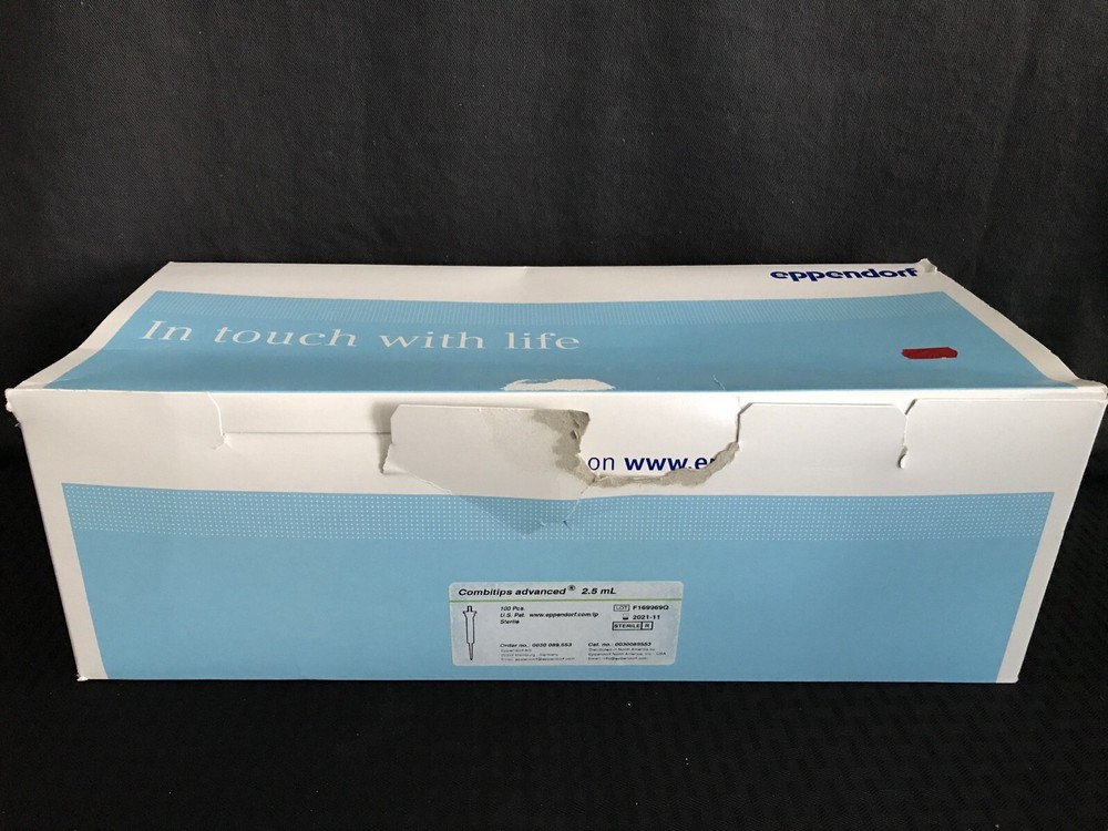(88) EPPENDORF Combitips Advanced 2.5mL Graduated Plastic Pipet Tips 0030089553