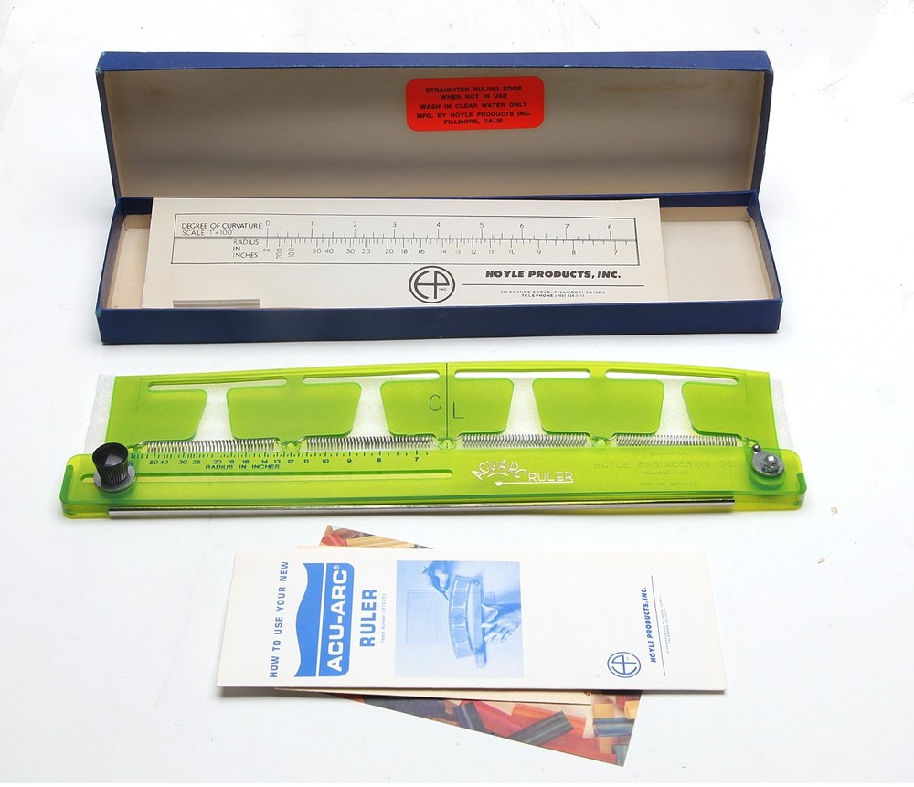 Hoyle Products ACU-ARC Adjustable Radius Ruler Tool