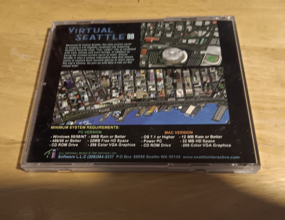 VTG Virtual Seattle 99 Interactive Edition PC Screensaver 1999 for Windows 95/98