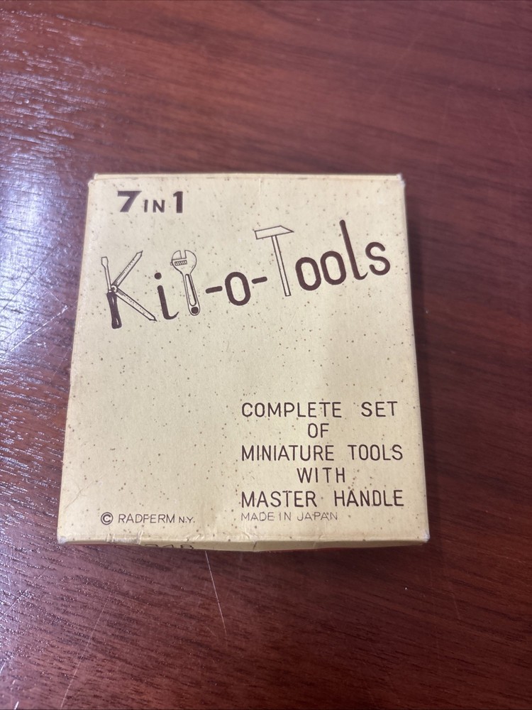Kit-O-Tools “Miniature Tools With Master Handle” With Original Box