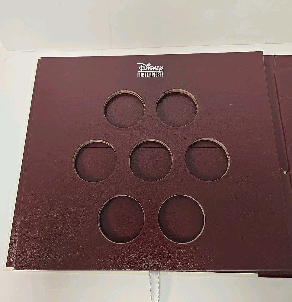 DISNEY MASTERPIECES MASTER PROOF SET DISPLAY BOOK ONLY NO COINS READ DESCRIPTION