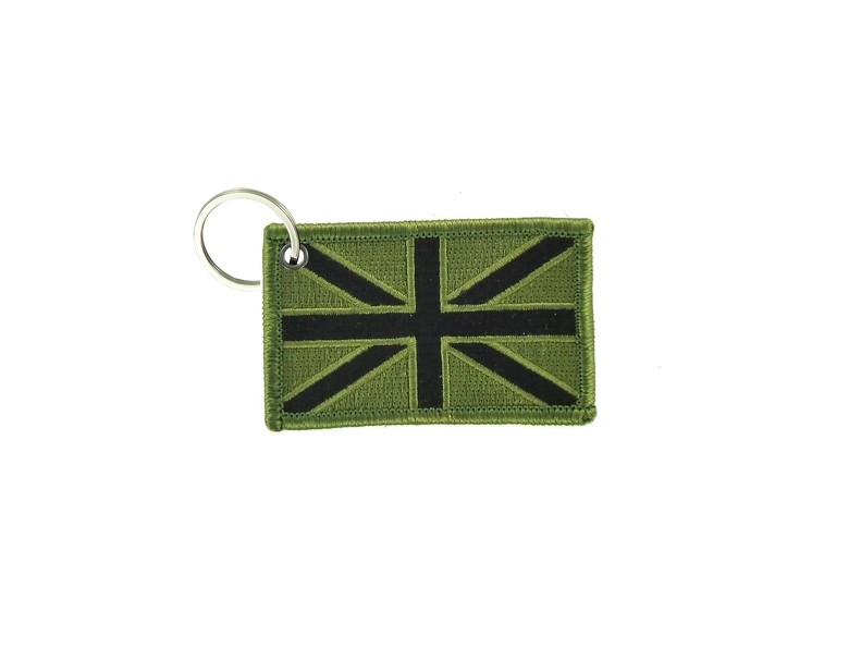 Keychain Brooch Patch Camo UK Flag England R2