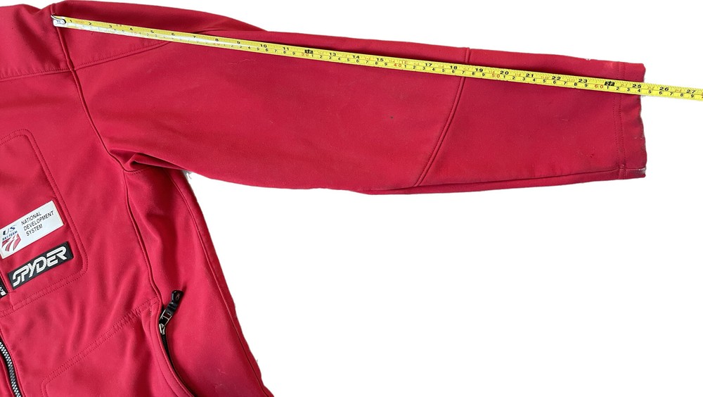 Spyder US Ski Team National Development System Mens Medium Red Softshell Jacket