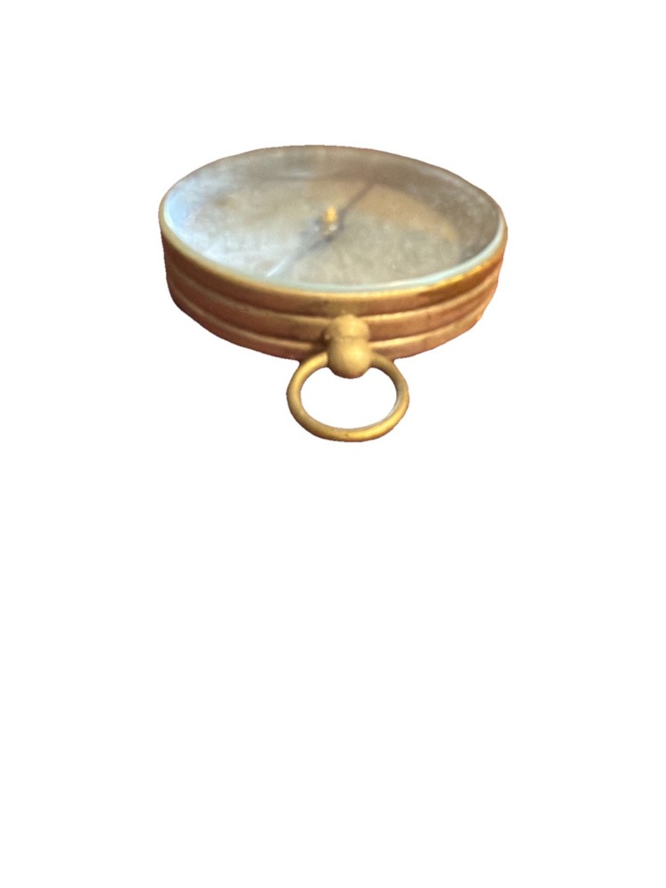 Antique Compass With Half Blue Needle, Made In Japan