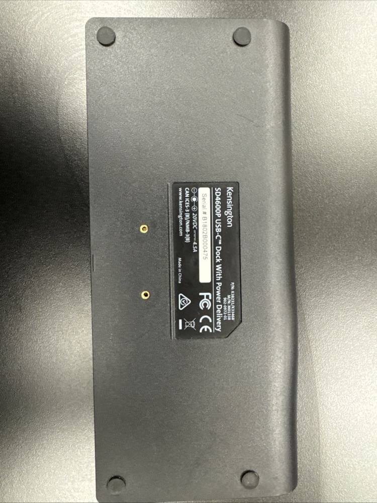 Kensington SD4900P Docking Station - Black