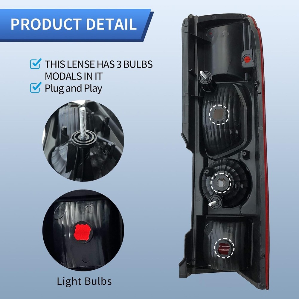 Replacement Driver Side Tail Light, no Circuit for RAM ProMaster 1500 2500 3500