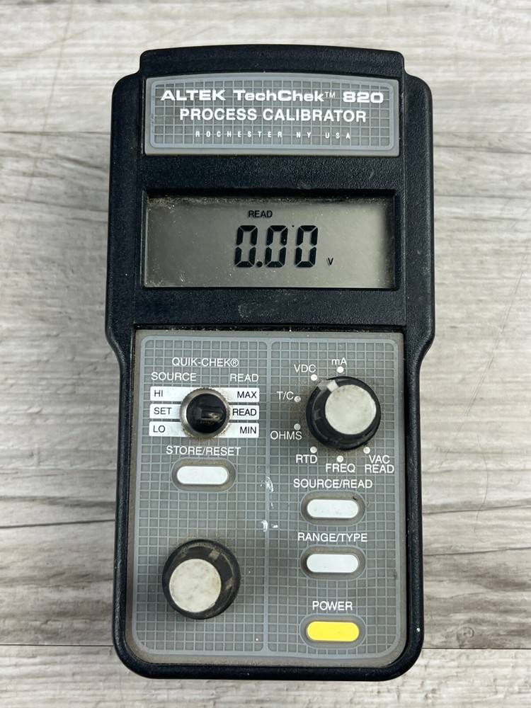 ALTEK TechChek 820 PROCESS CALIBRATOR Read AS IS