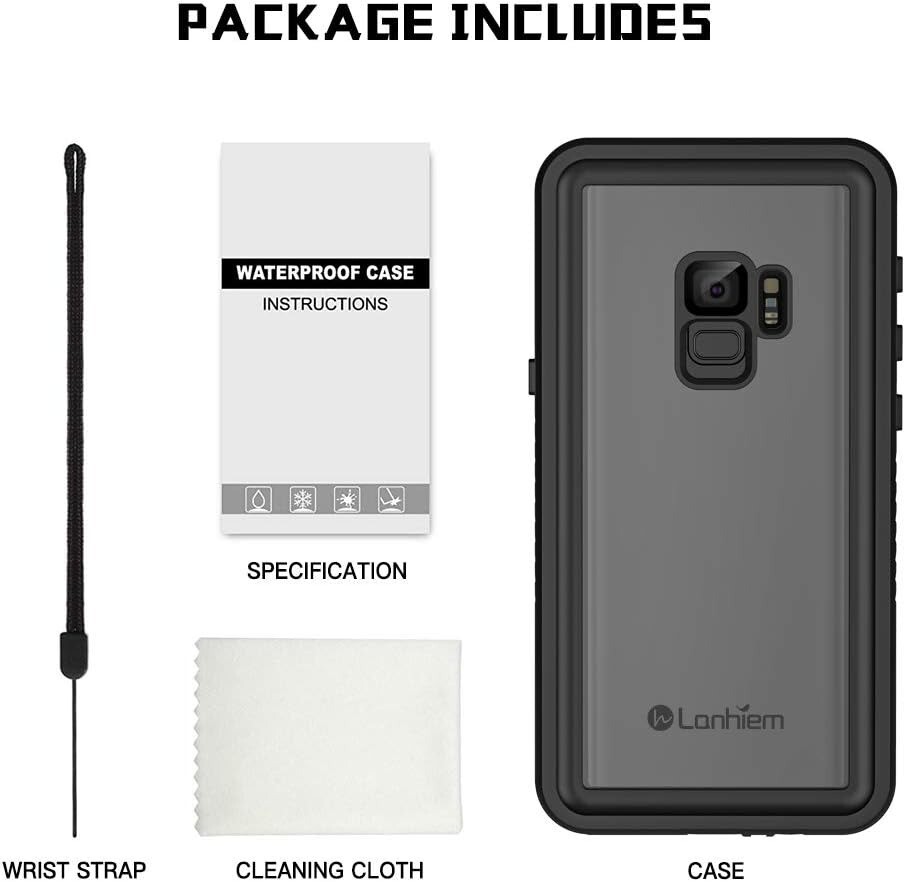 Samsung Galaxy S9 Plus Waterproof Case Built-in Screen Protector Shockproof 6.2
