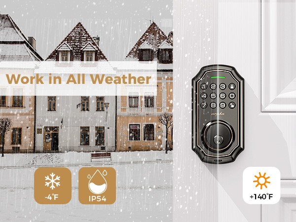 Arpha Smart WiFi Keypad Smart Door Lock Alexa Google AppControl Secure Auto Lock