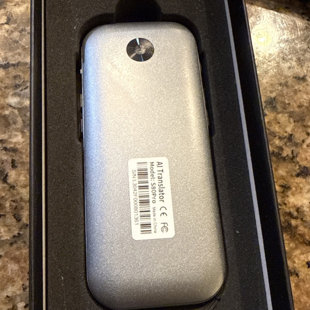 S80 Smart Voice Translator Device – Real-Time Multilingual Communication; Learni