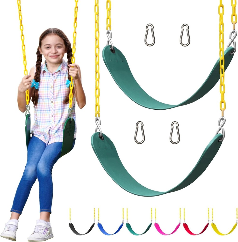 Transform Your Backyard with this Heavy Duty Swing Set Replacement Kit - Green