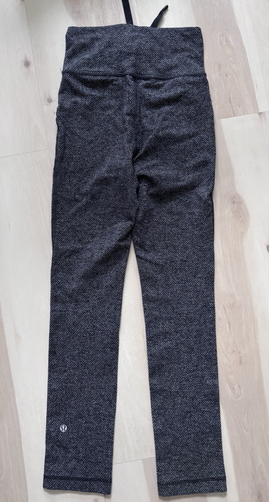 Lululemon Sz 0 Leggings Skinny Will Herringbone Design High Waist