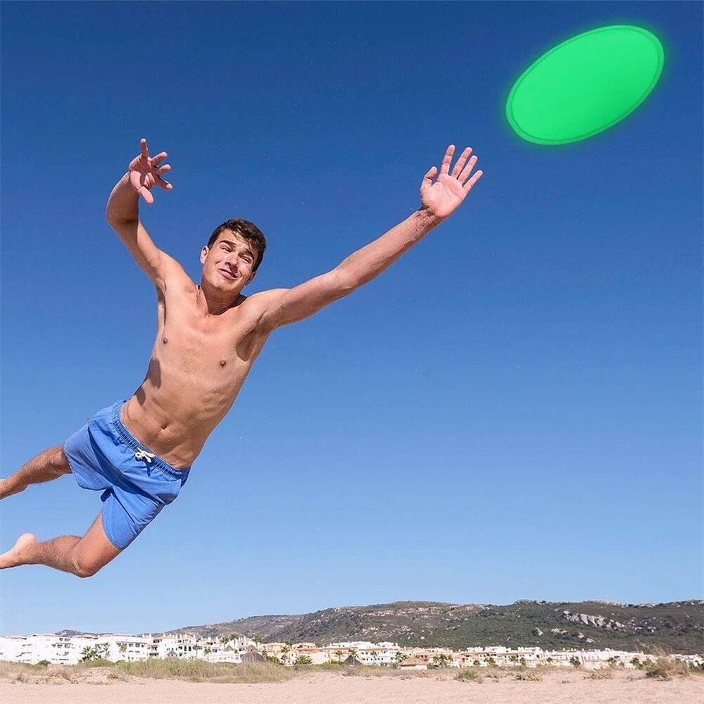 16pcs Foldable Flying Disc Flying Plate Plaything Foldable Fan