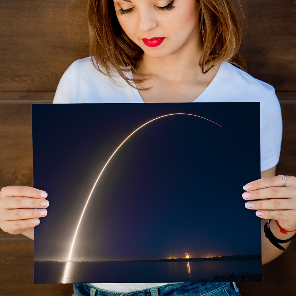SpaceX ABS-EUTELSAT - 11x14 Unframed Print - Makes a Great Gift Under $15
