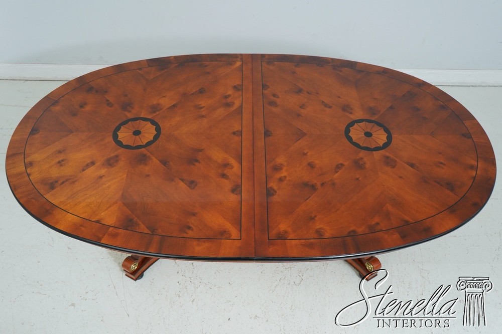 L66009: CENTURY Neoclassical Cherry Walnut Dining Room Table