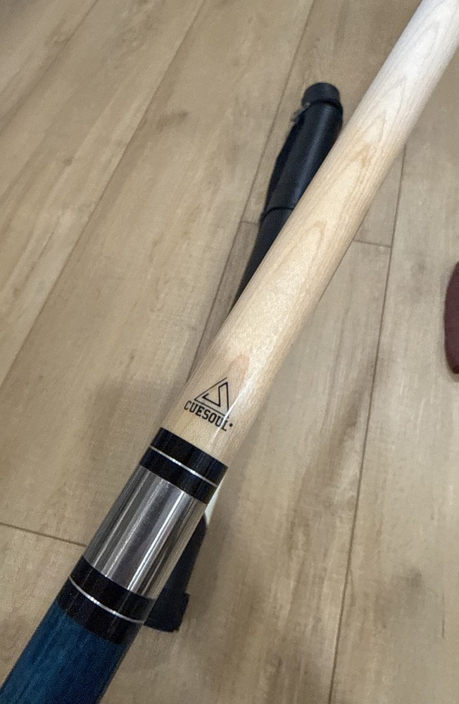 CUESOUL 58” 19oz Maple Pool Cue Stick With Case