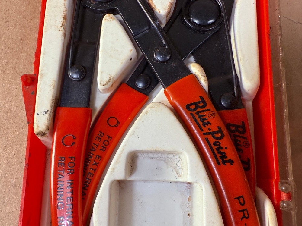 Blue Point PR-36 Retaining Ring Plier Kit Internal/External PR-37 PR-38