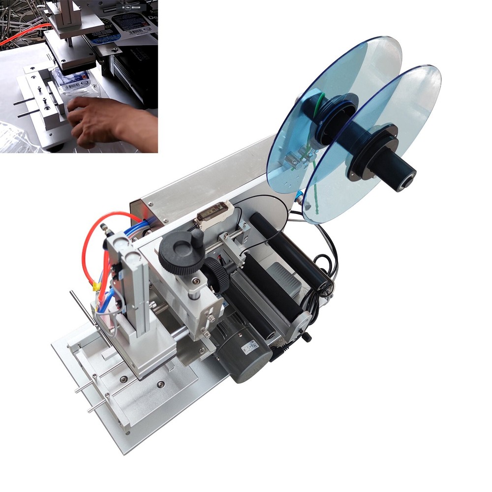 Semi-Auto Plane Labeling Machine 110V Flat Surface Label Applicator Machine