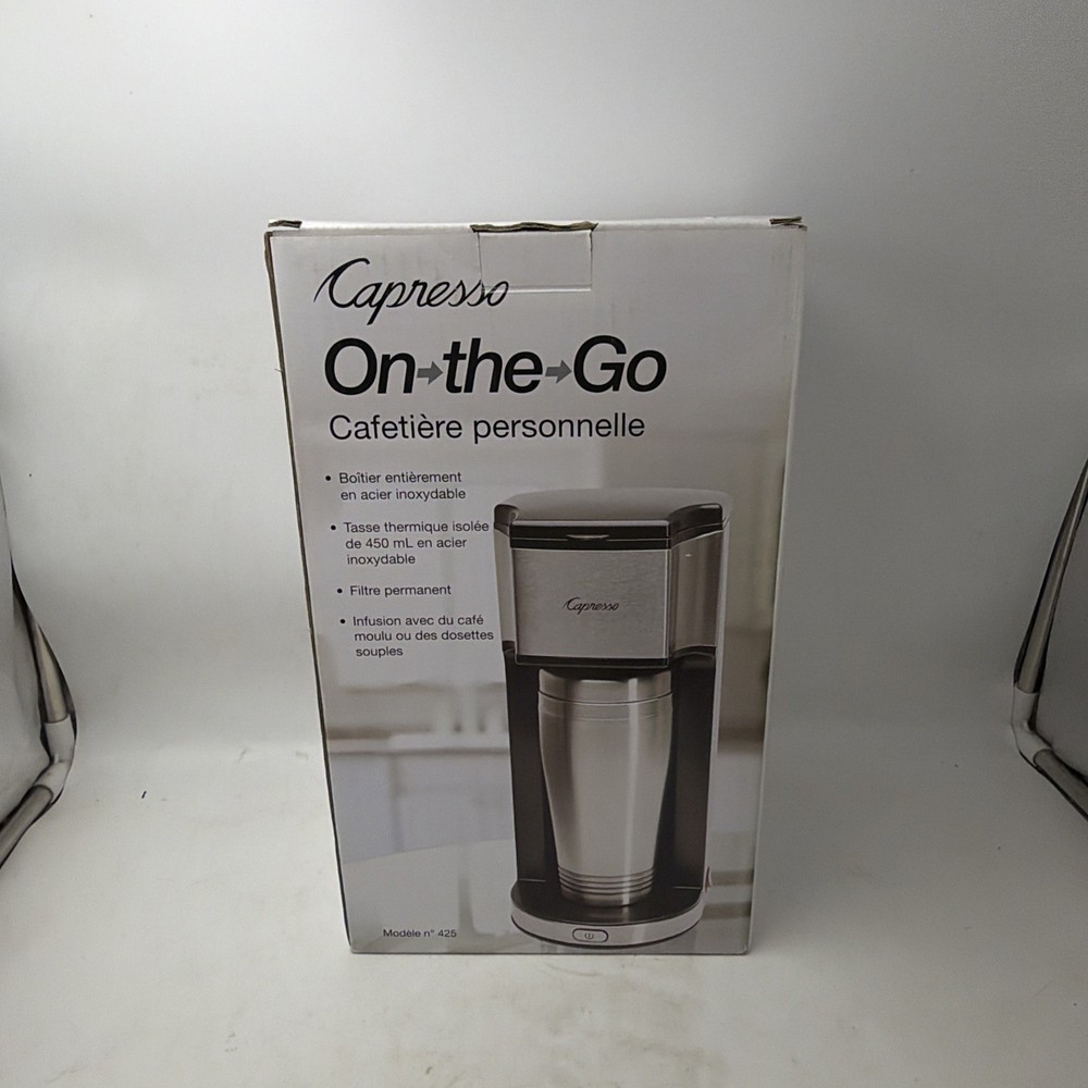 Capresso 425.05 1-Cup Coffee Maker - Black/Silver