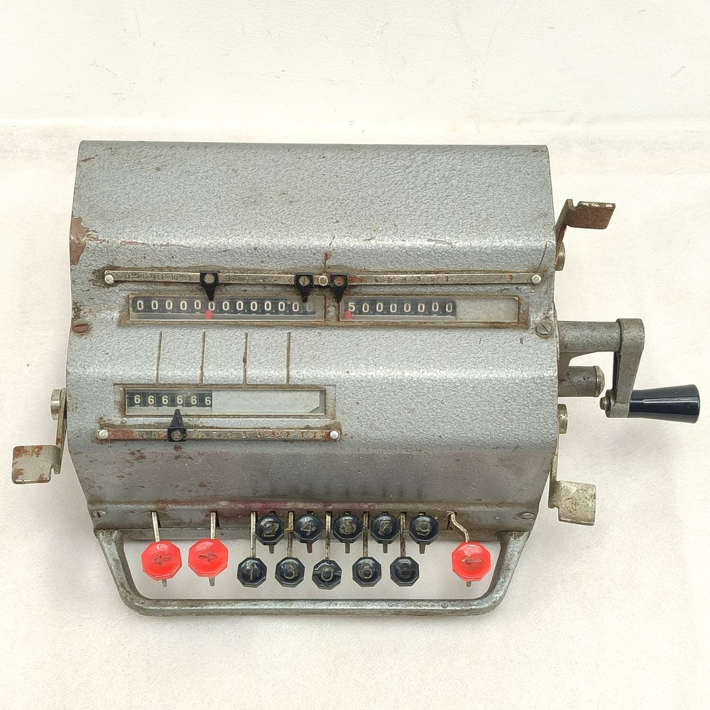 Vintage Retro Russian Soviet Arithmometer Adding Machine Calculator VK-1 1972's
