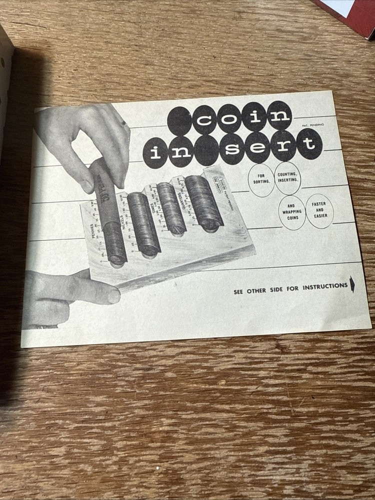 Vintage Chatco Bakelite Coin Insert Sorter Counter In Box With Paperwork