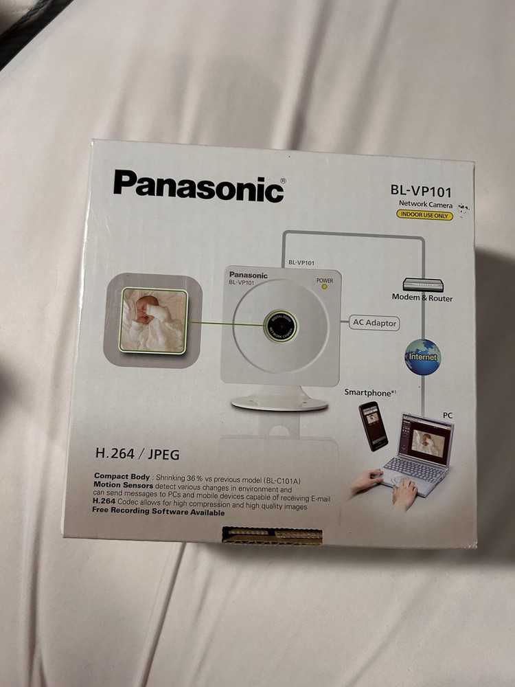 Panasonic BL-VP101 Network Camera RJ45 Indoor Motion Detection Web Enabled