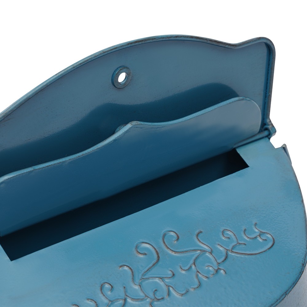 Vintage Rustic Wall Mount Mailbox Lockable Post Box Large Secure Mail Letter Box