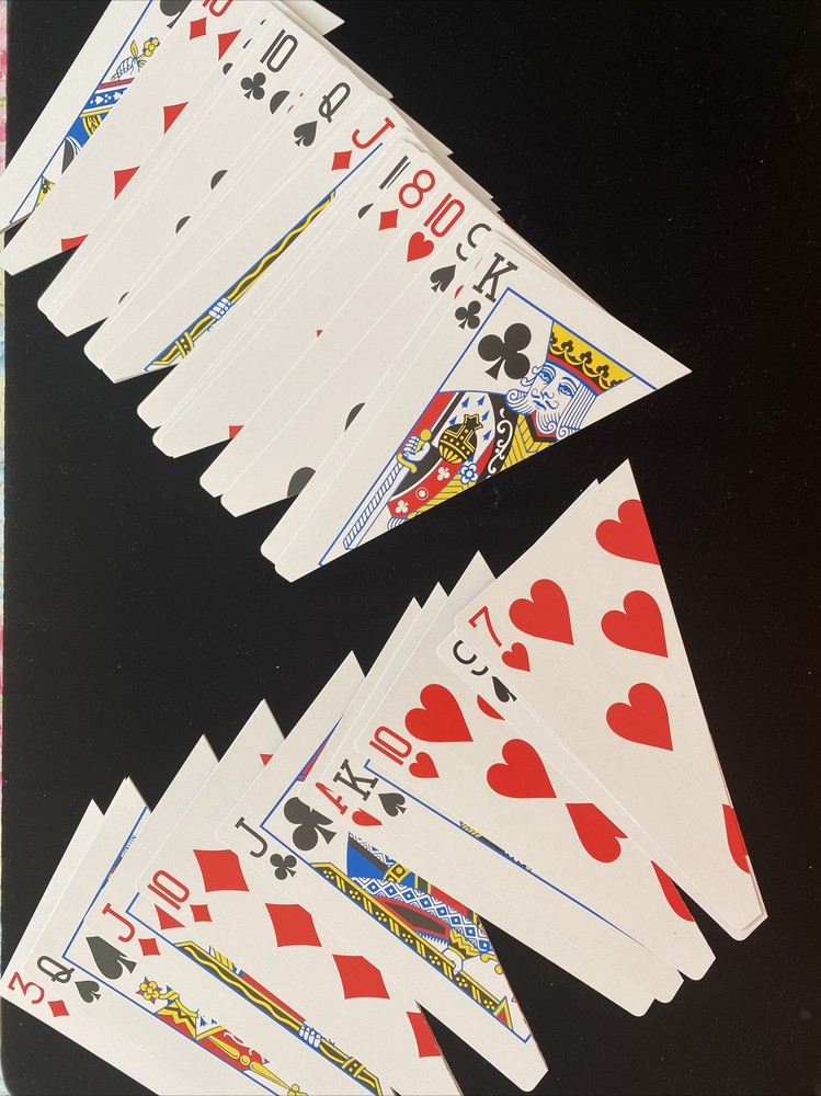 Jumbo Split Magic Card Trick Bicycle Deck - Mentalism Diagonal Cut - Big Box