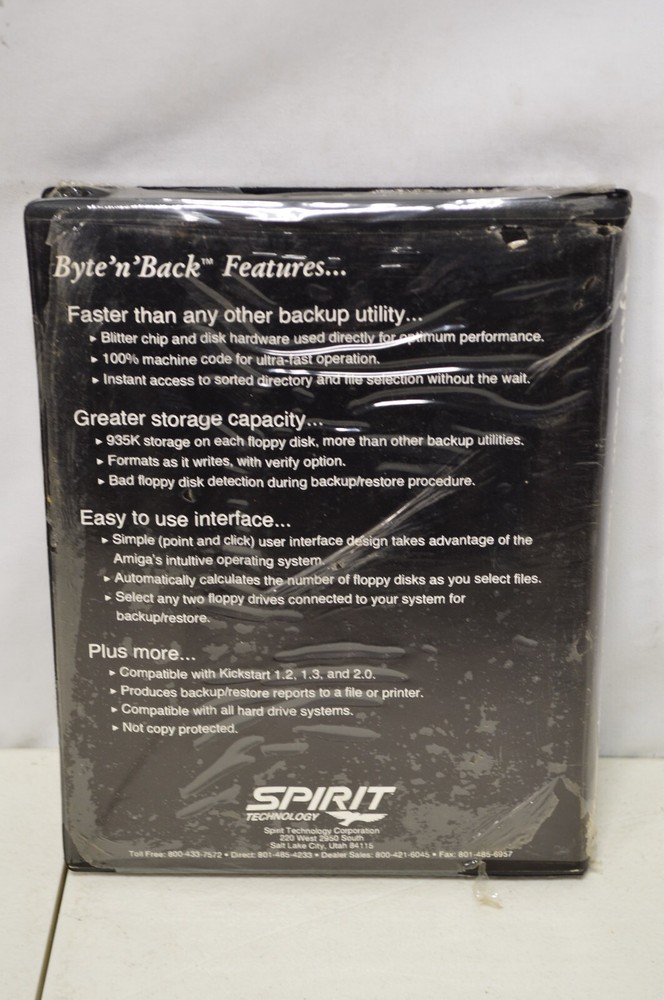 Byte n Back Hard Disk Backup Utility Amiga Software