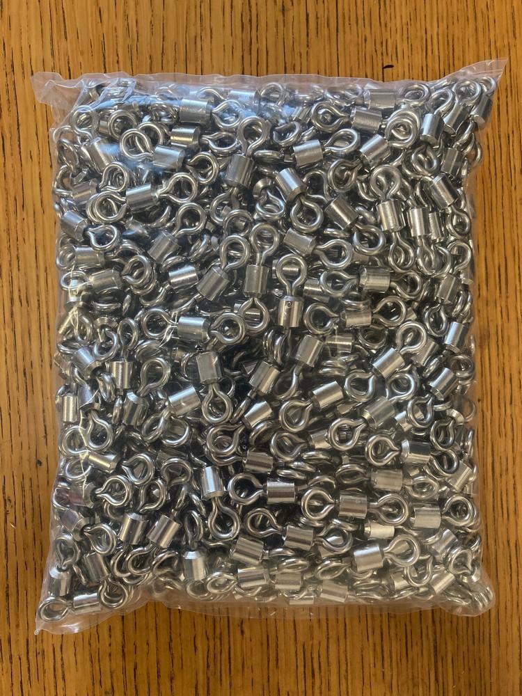 8/0 Rolling Barrel Swivels (500 pcs)