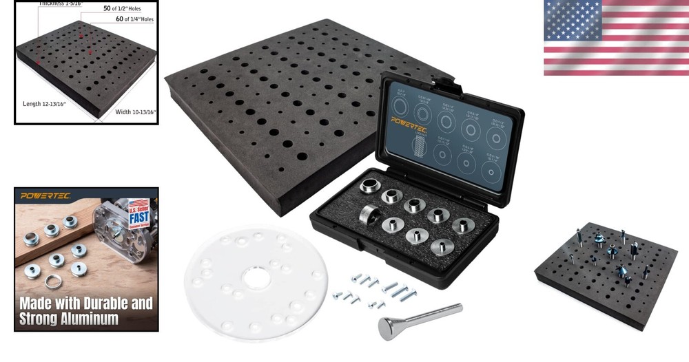 Universal Router Base & Foam Storage Tray for 110 Bits - Precision Routing Tool