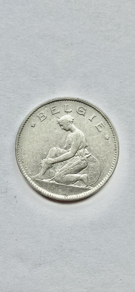 1923 Belgium 1 Franc Coin