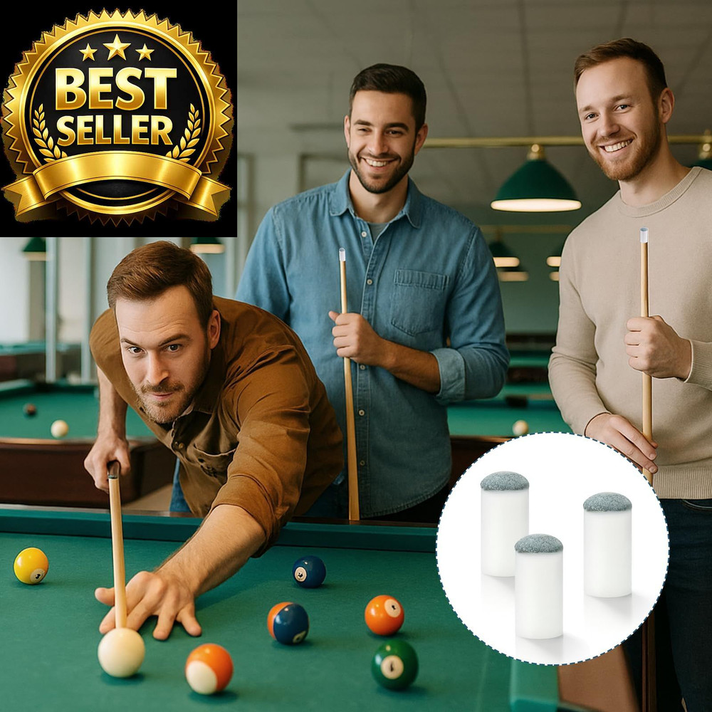 lyforx 50pcs Slip On Pool Cue Tips Replacement Billiard 5