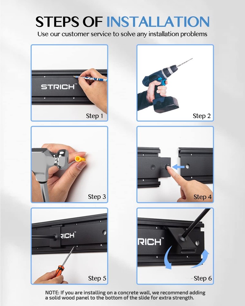 Adjustable Modular Guitar Wall Mount Rack for 8 Instruments Storage