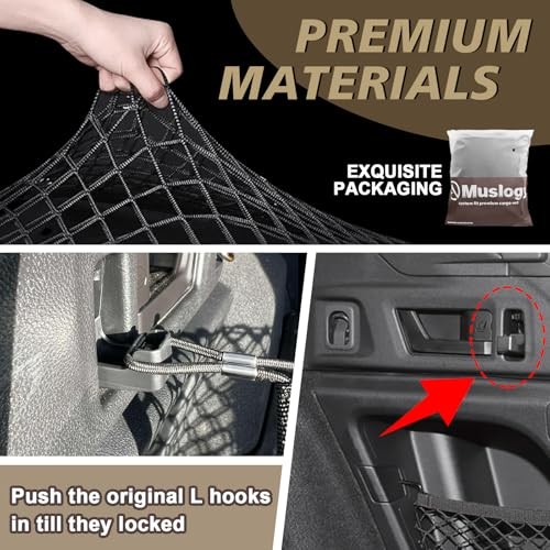 Envelope Style Trunk Cargo Net Compatible with 2015-2025 2026 Outback