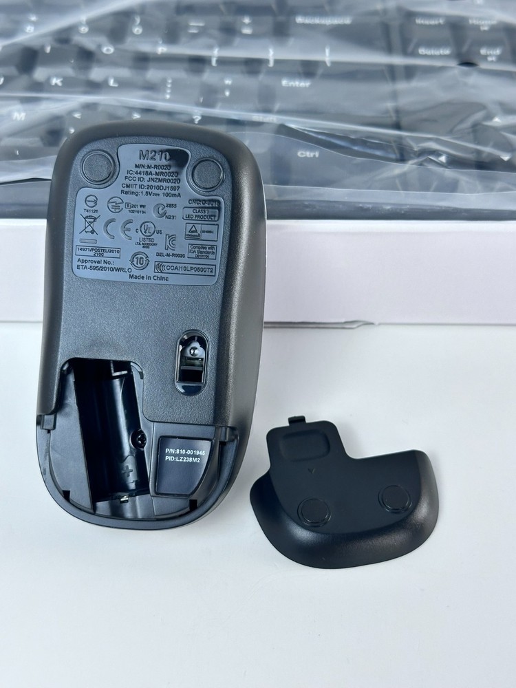 Logitech MK260 Wireless Keyboard Mouse Combo Black USB Receiver Open Box