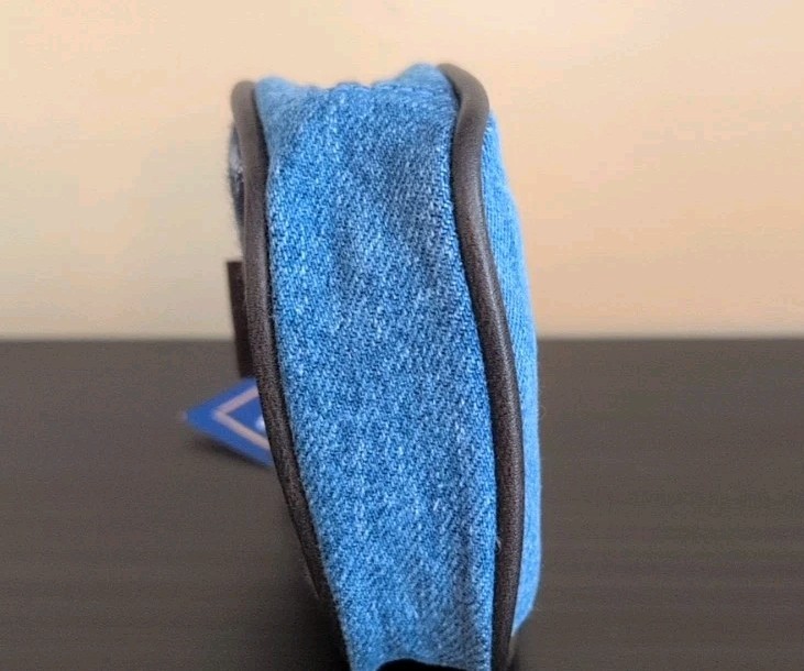 Vintage Winnie the Pooh Coin Purse Keychain Denim 4"