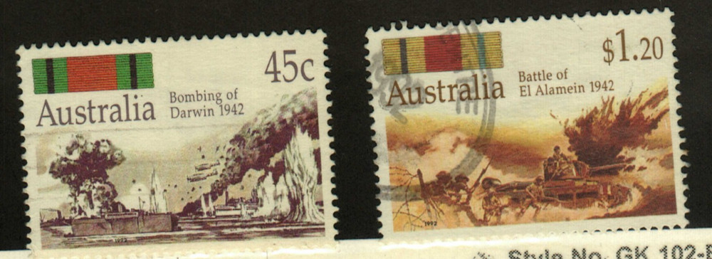 Australia #1253, 1256 used