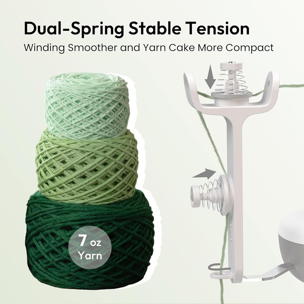 Automatic Yarn Ball Winder - Strong Tension, Stepless Speed