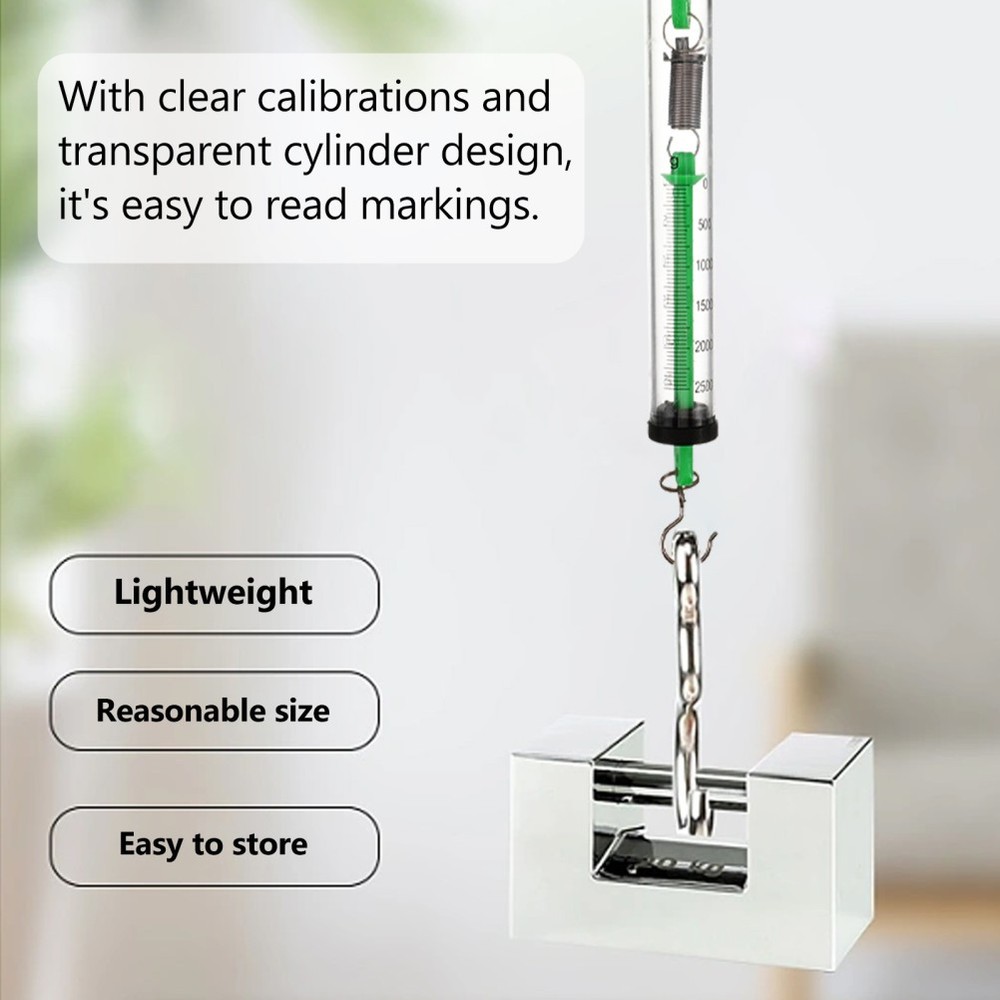 2 Pcs Spring Weighing Scales Force Dynamometer Science Instruments