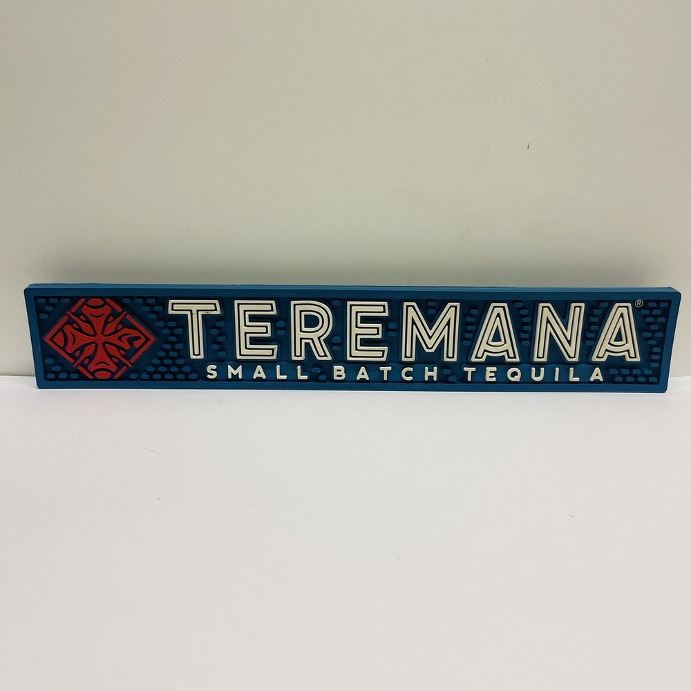 Teremana Small Batch Tequila Rubber Bar Spill Mat 21”X 3.5"