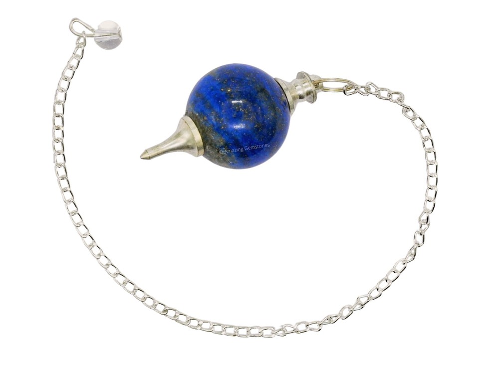 Lapis Lazuli Dowsing Crystal Ball Pendulum